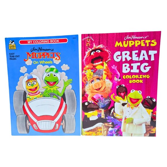 Jim Henson's 1999 MUPPETS GREAT BIG Coloring Book, And Muppets on wheels - Picture 1 of 7